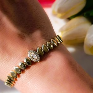 MRA-5008 ELİPS SIRA TAŞLI BİLEKLİK