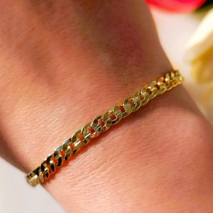 MRA-1-008 PARLAK ZARİF İTALYAN ZİNCİR BİLEKLİK