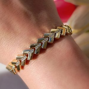 MRA-6011 V-LINE GÖMME TAŞLI BİLEKLİK