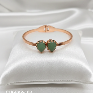 ÇLK-BKR-103 AVENTURİN TAŞLI BAKIR KAPLAMA ÇELİK KELEPÇE