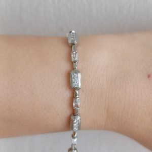 MRB-6001 KRİSTAL BAGET TAŞLI BİLEKLİK